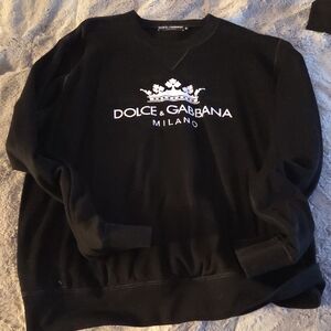 Dolce & Gabbana Black Crewneck Sweater